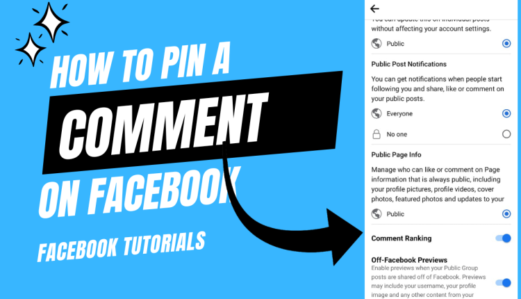 How to pin a comment in Facebook Post